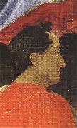 Sandro Botticelli Mago wearing a red mantle (mk36) oil